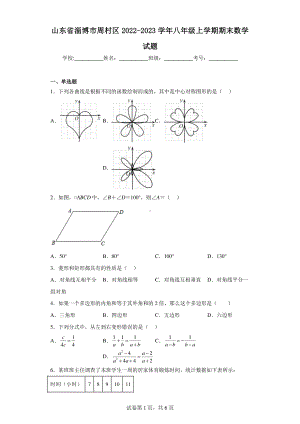 山东省淄博市周村区2022-2023学年八年级上学期期末数学试题.pdf