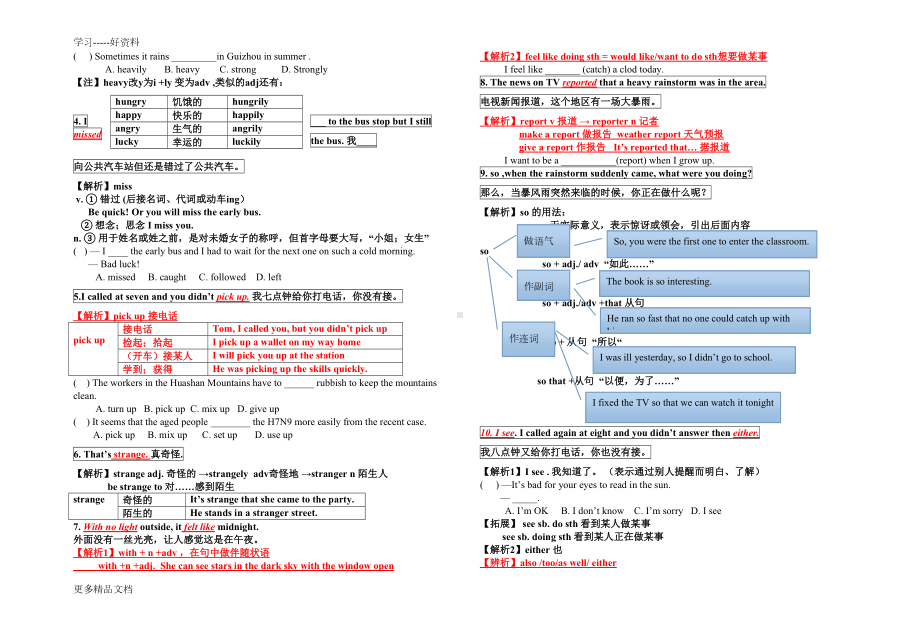 最新新人教版八年级下Unit5知识点讲解(DOC 8页).doc_第2页