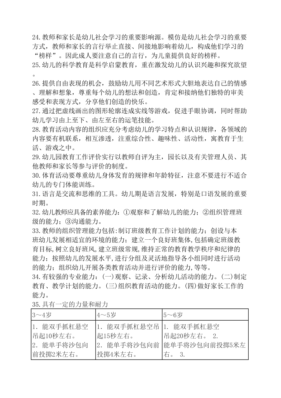 幼儿园教师招聘专业知识考核复习提纲(DOC 10页).docx_第3页