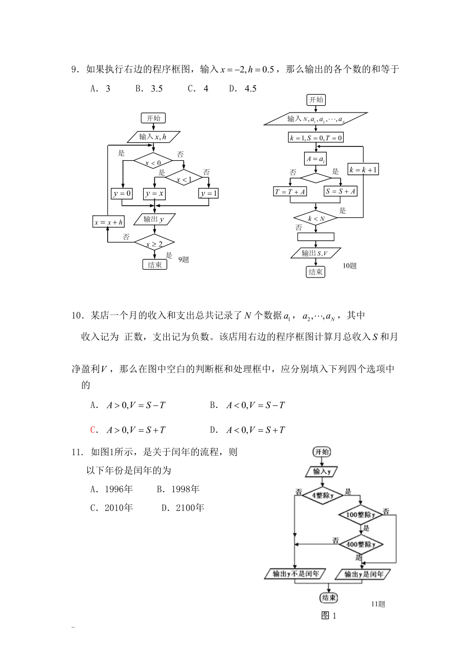 算法初步练习题(附详细答案)(DOC 14页).doc_第3页