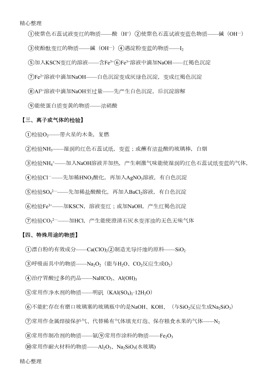 湖南省化学学考知识点整理(全)(DOC 13页).doc_第2页