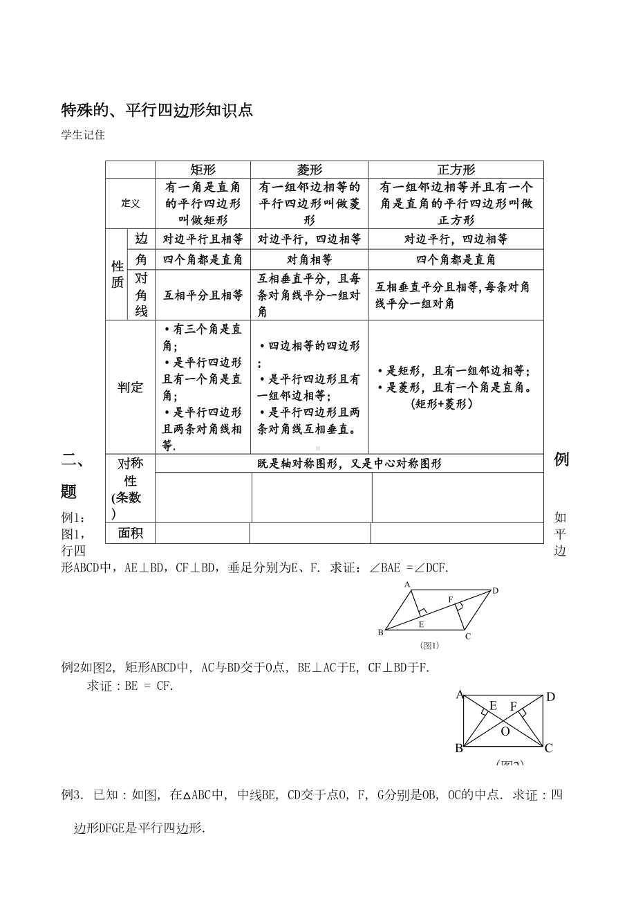 平行四边形知识点及典型例题(DOC 6页).doc_第3页