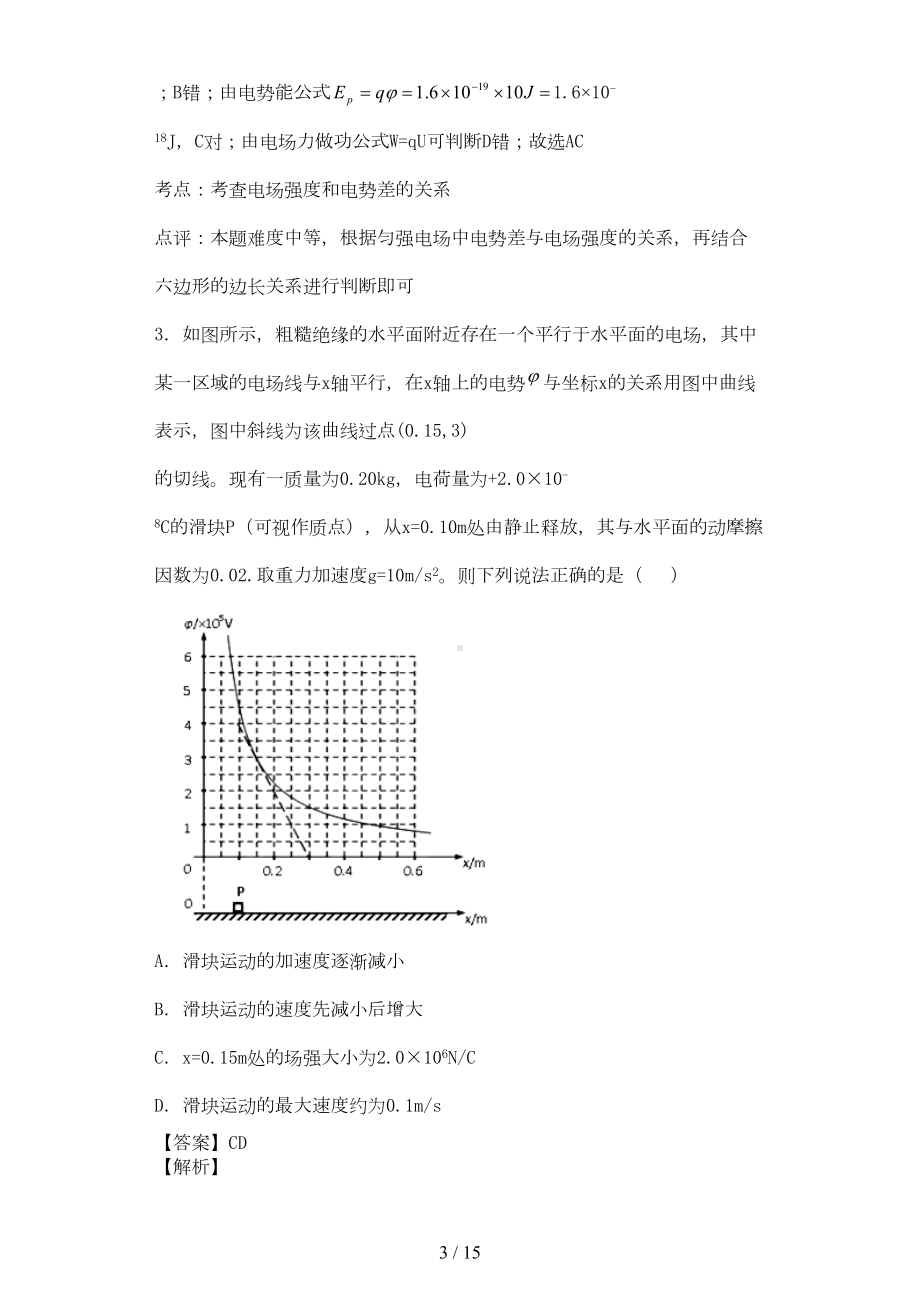 电场强度基本训练题库(DOC 11页).doc_第3页