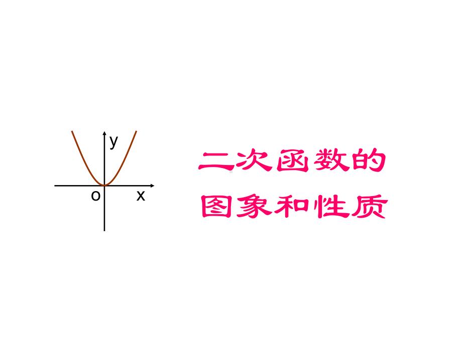 二次函数y=ax2-bx-c的图象与性质ABC的课件.ppt_第1页