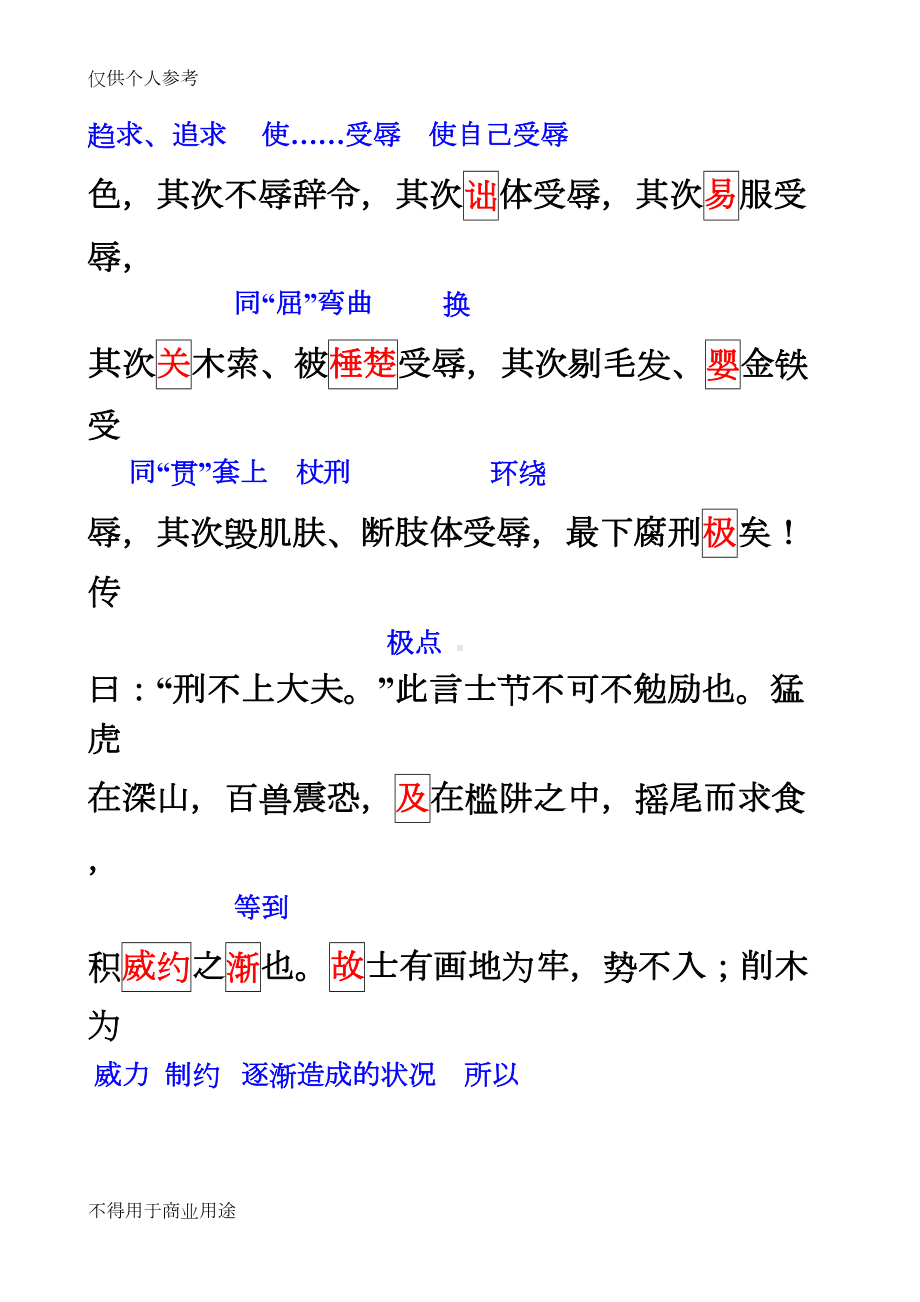 报任安书-原文-重点字词翻译(DOC 11页).doc_第3页