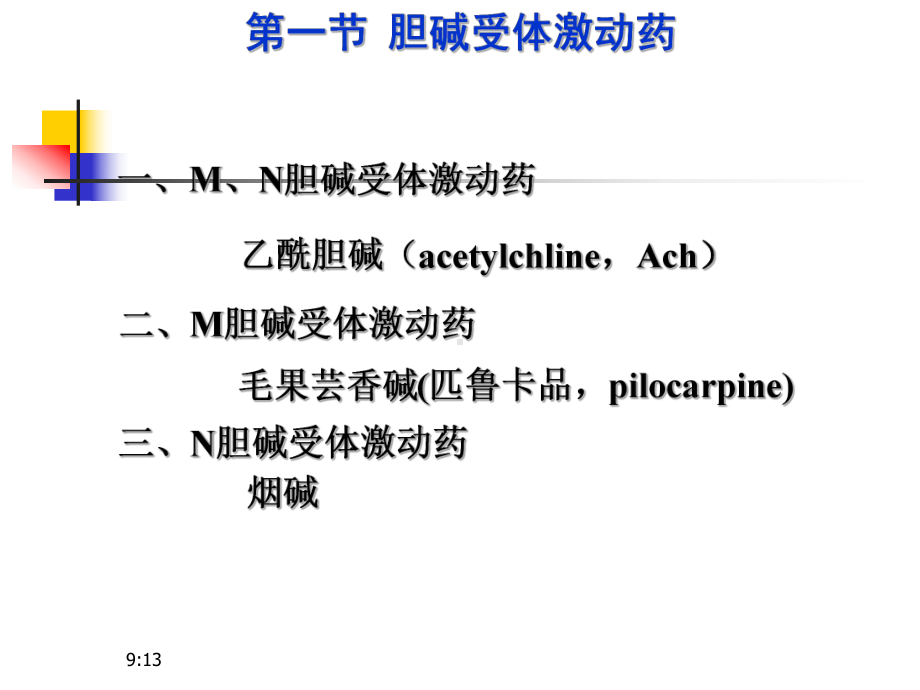 6胆碱受体激动药和作用于胆碱酯酶药课件.pptx_第3页