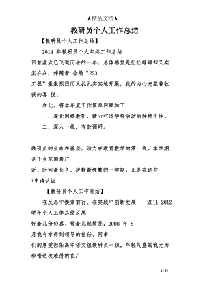 教研员个人工作总结(DOC 19页).doc