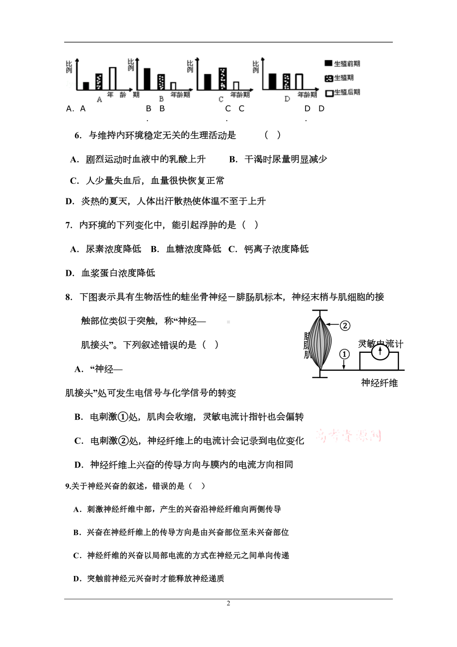 生物必修三习题精选(DOC)(DOC 14页).doc_第2页