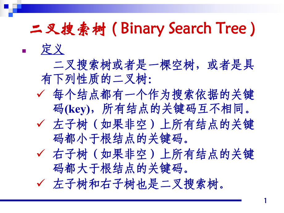 二叉搜索树(BinarySearchTree)课件.ppt_第1页