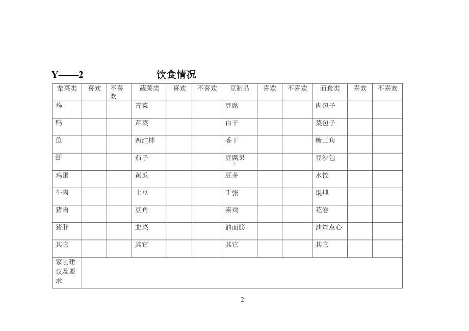 幼儿园专用表格大全(DOC 45页).doc_第2页