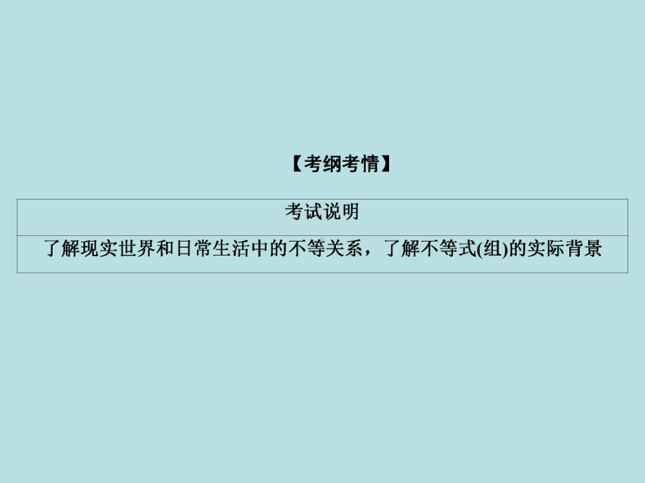 2020届高三一轮复习理科数学课件-不等关系与不等式.ppt_第3页