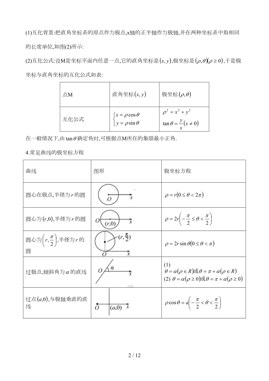 极坐标和参数方程知识点总结(DOC 11页).doc_第2页