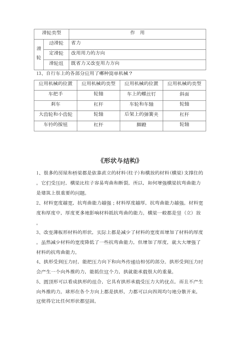 新教科版六年级科学上册各单元知识点考点汇总(DOC 6页).doc_第2页