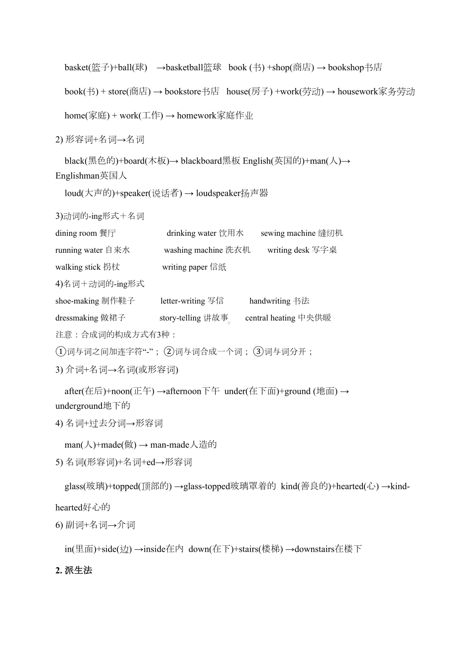 最新中考初中英语常用构词法归纳(DOC 16页).doc_第3页