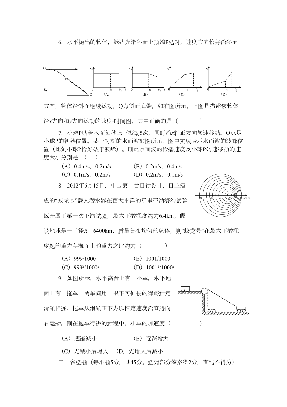 第十九届上海市高中基础物理知识竞赛(TI杯)(DOC 8页).doc_第3页