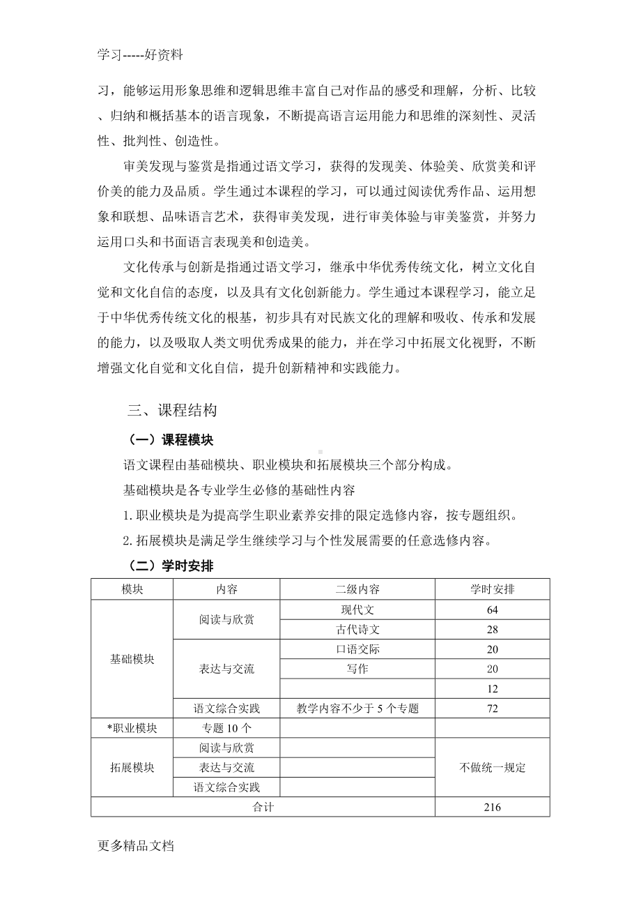 最新中职语文课程标准(DOC 14页).docx_第2页