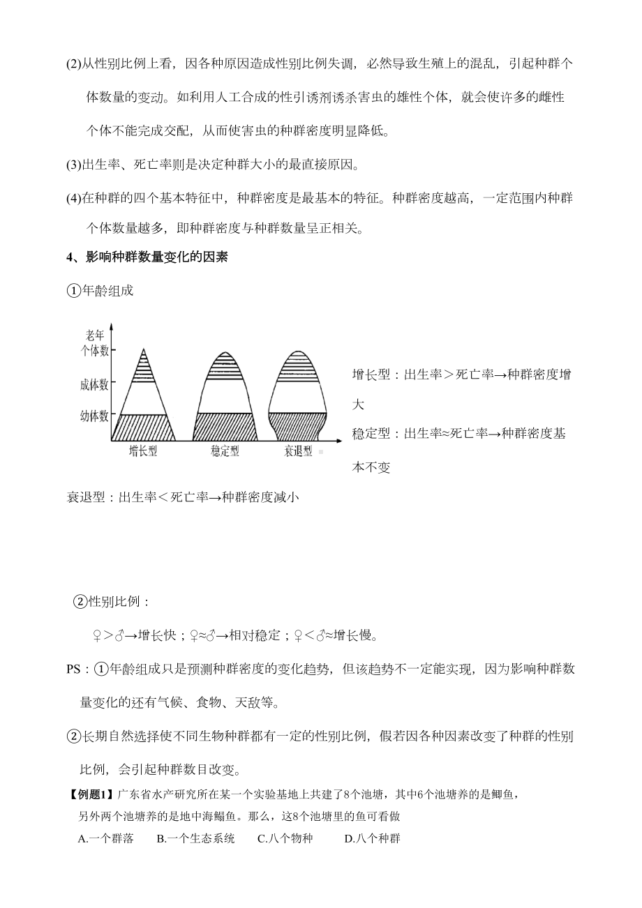 种群和群落和生态系统高考复习详细知识点(DOC 21页).doc_第2页