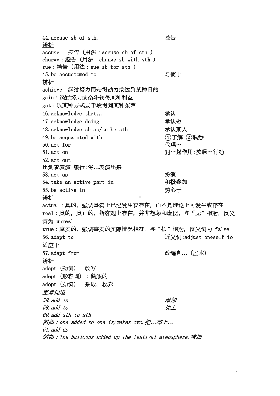 考研英语常用词组大全4249个(详细版)资料(DOC 99页).doc_第3页