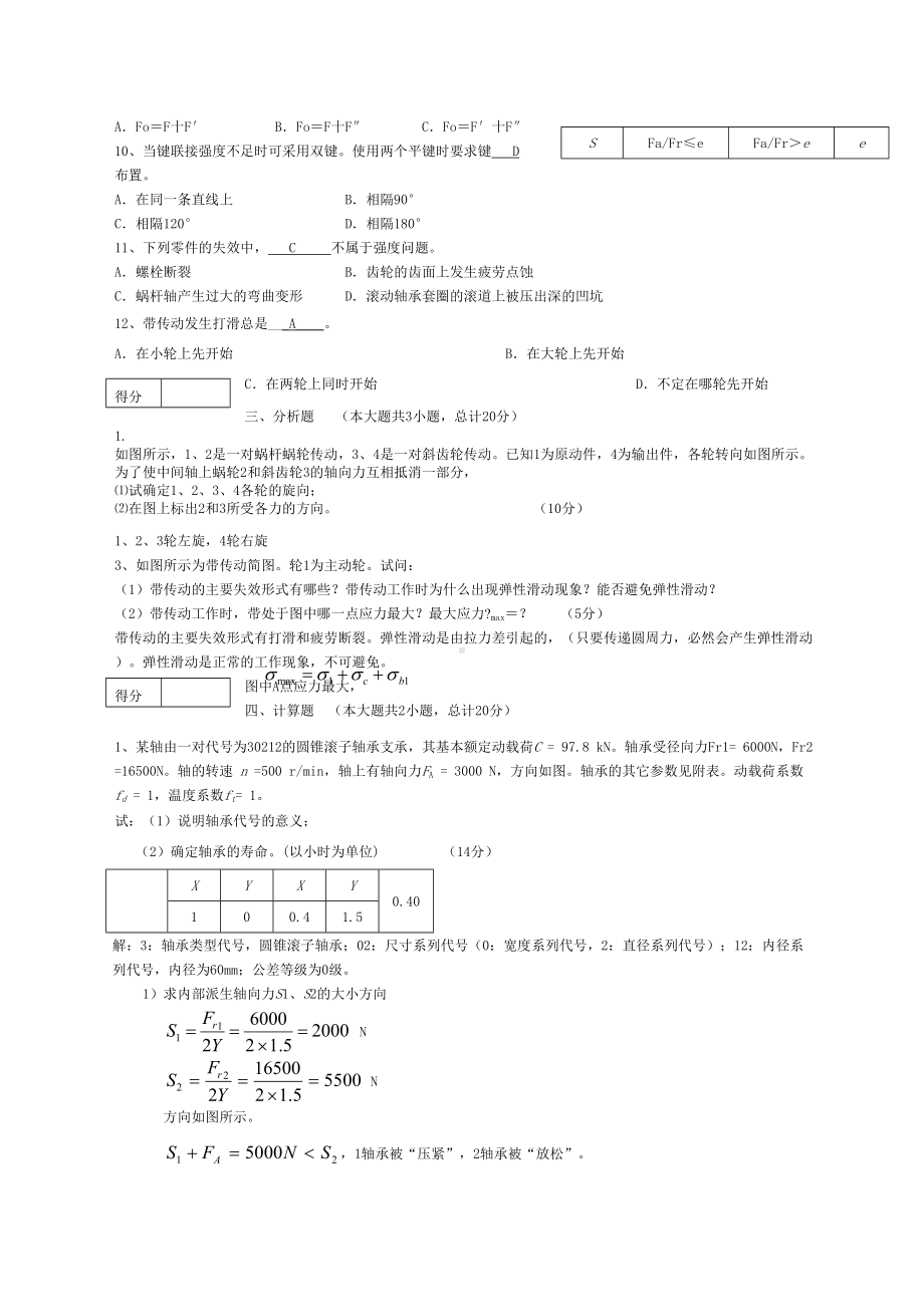 机械设计考试试题及答案汇总(DOC 6页).docx_第2页