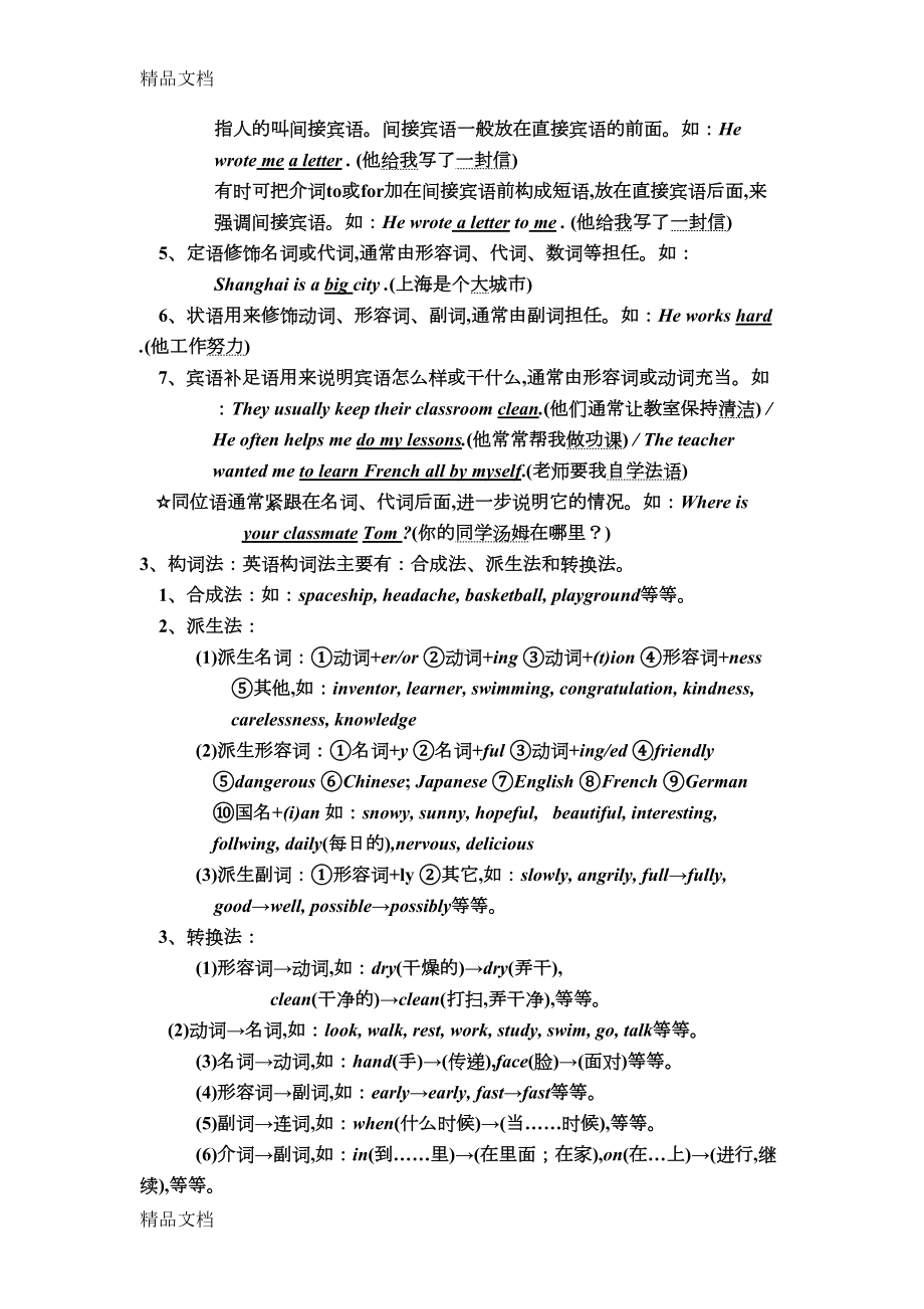 最新初中英语语法大全[知识点总结(DOC 95页).doc_第2页