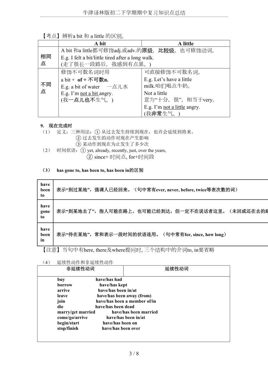 牛津译林版初二下学期期中复习知识点总结(DOC 8页).doc_第3页