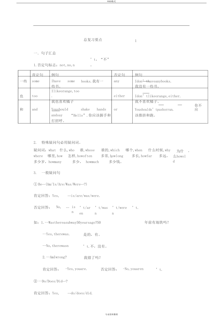 牛津上海版(深圳)英语六年级总复习知识点总结(DOC 15页).docx_第1页