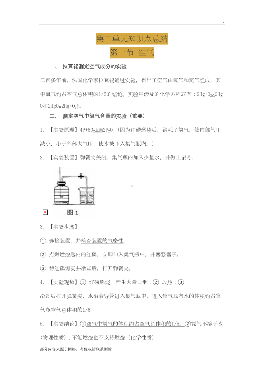 第二单元空气知识点总结(DOC 8页).doc_第1页