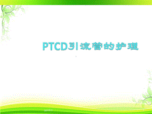 PTCD引流管的护理-课件.ppt