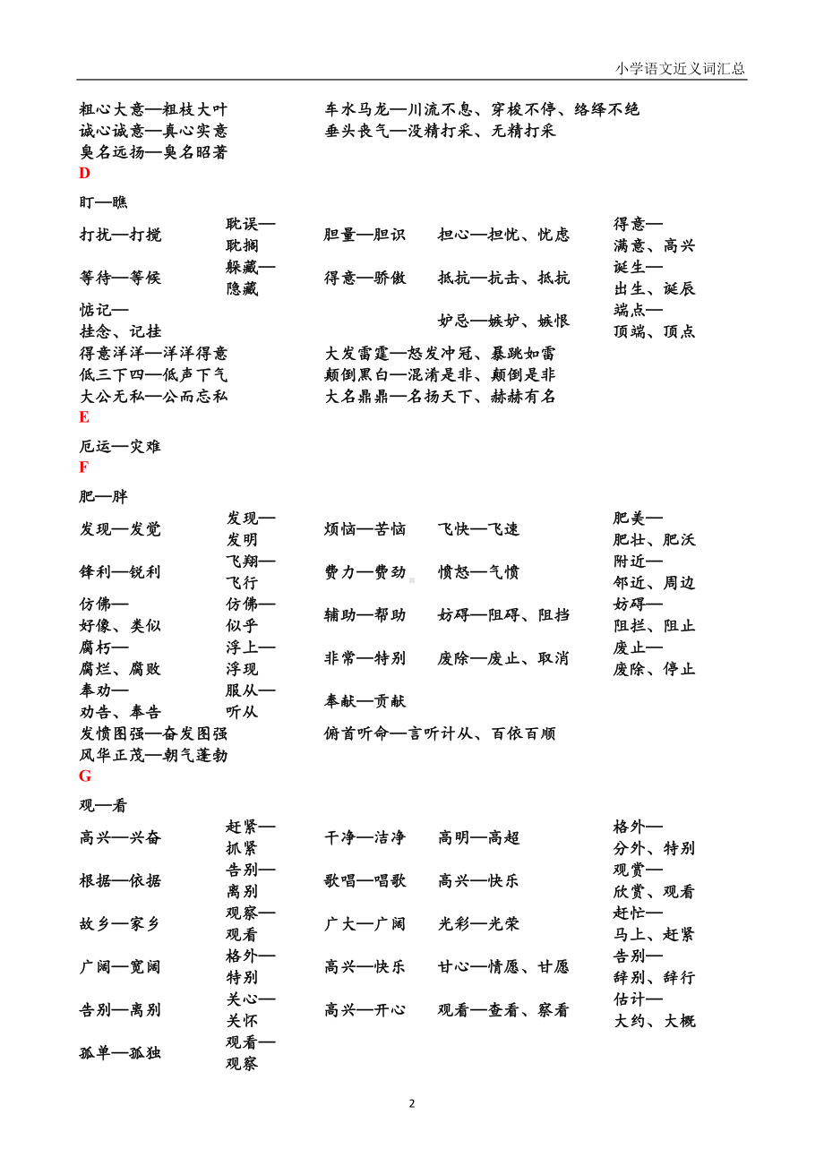 小学语文总复习近义词汇总汇编(DOC 7页).doc_第2页