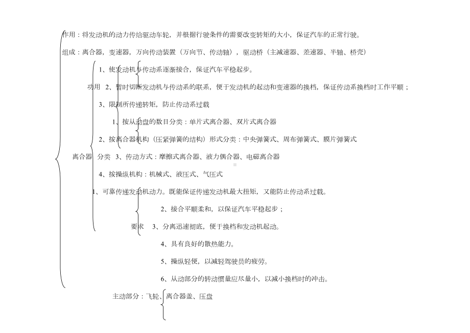 汽车底盘复习大纲分析解析(DOC 10页).doc_第1页