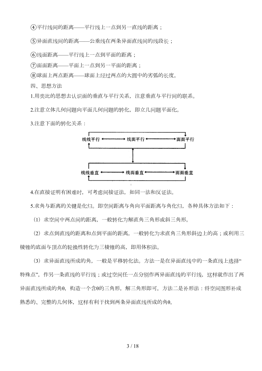 立体几何知识点和例题(含有参考答案)(DOC 14页).doc_第3页