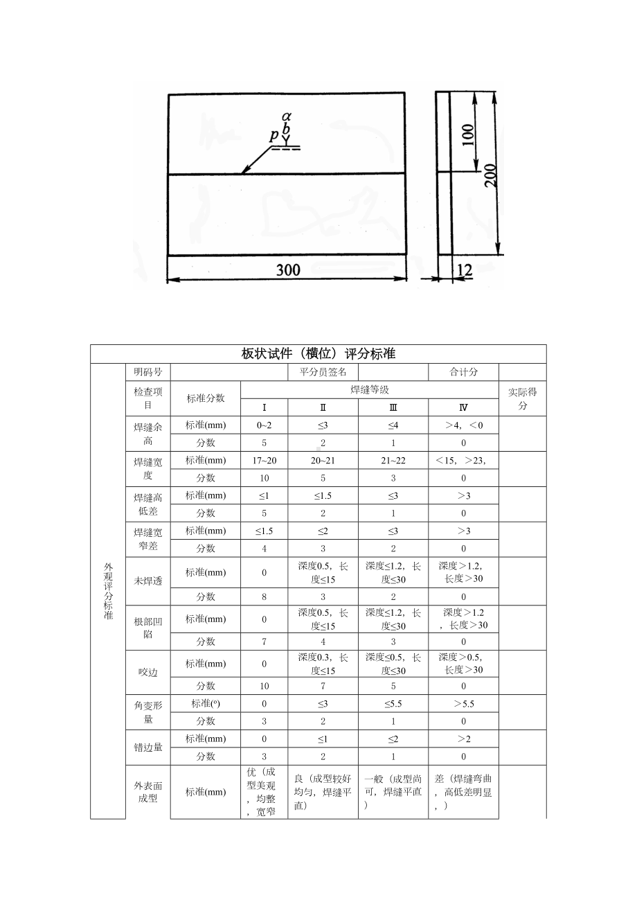 焊接技师操作技能考试卷模板(DOC 9页).doc_第2页