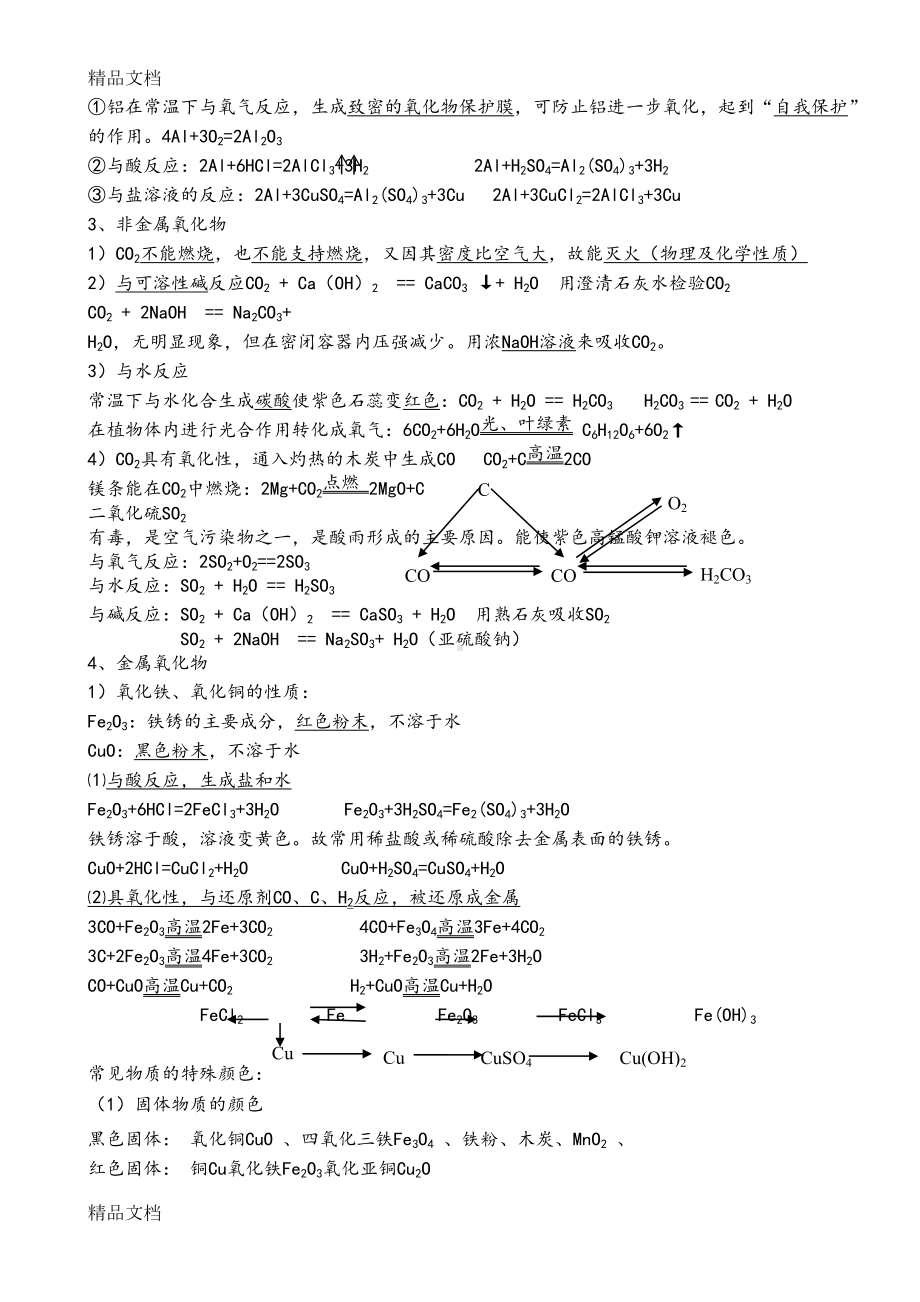 最新江苏省中考化学基础知识归纳整理(DOC 11页).doc_第3页