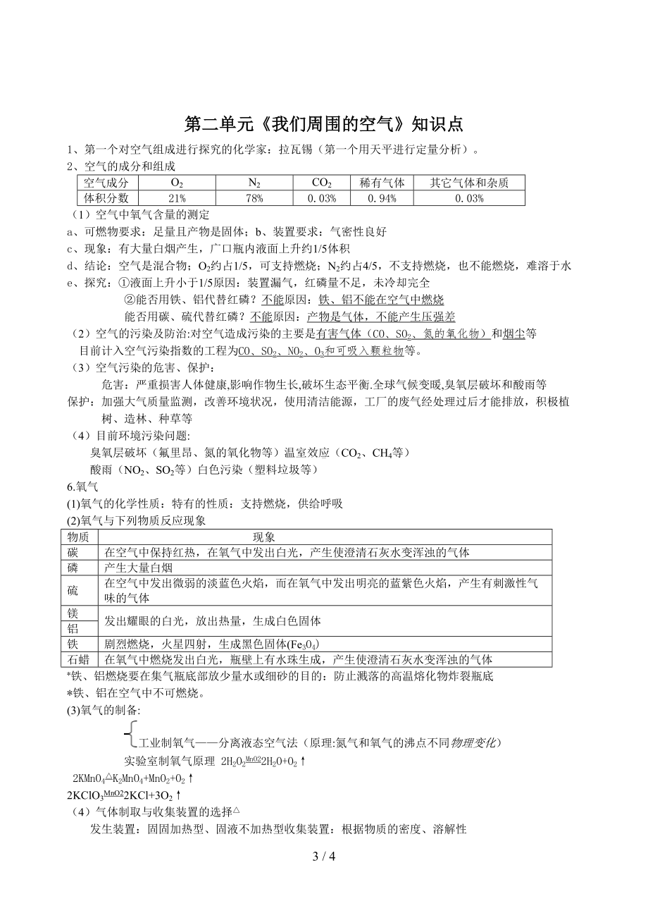 第一单元《走进化学世界》知识点(DOC 4页).doc_第3页