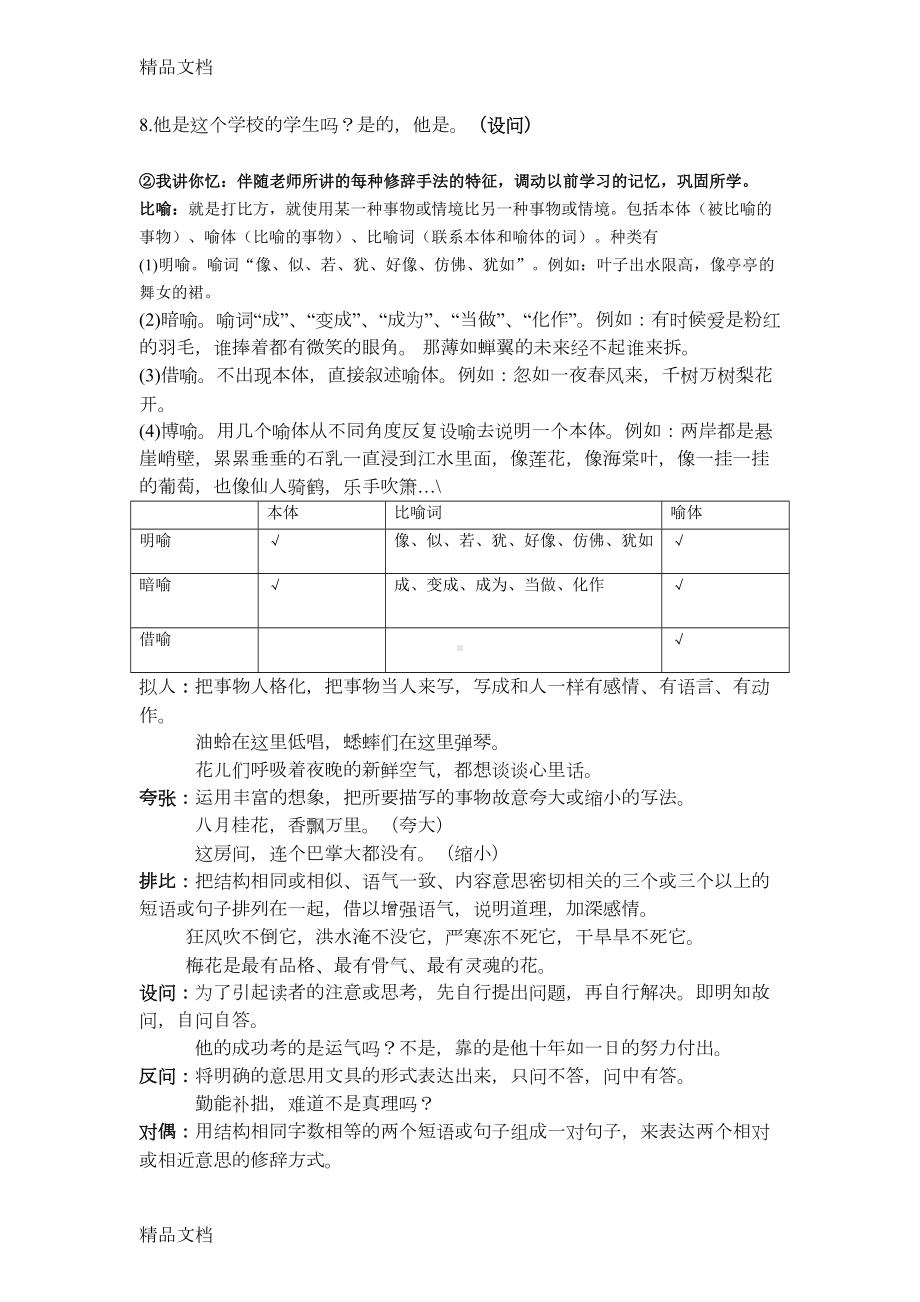 最新修辞手法教案(DOC 12页).doc_第2页