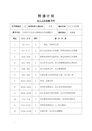 幼儿卫生保健教案(DOC 33页).doc