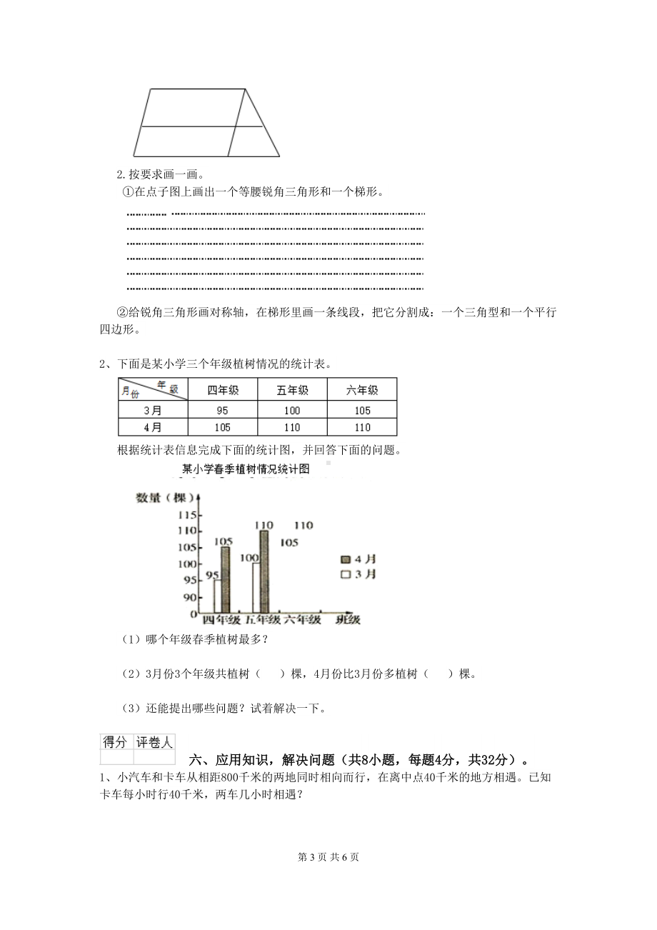 武汉市2020年某小学四年级数学下学期期末考试试卷-附解析(DOC 6页).doc_第3页