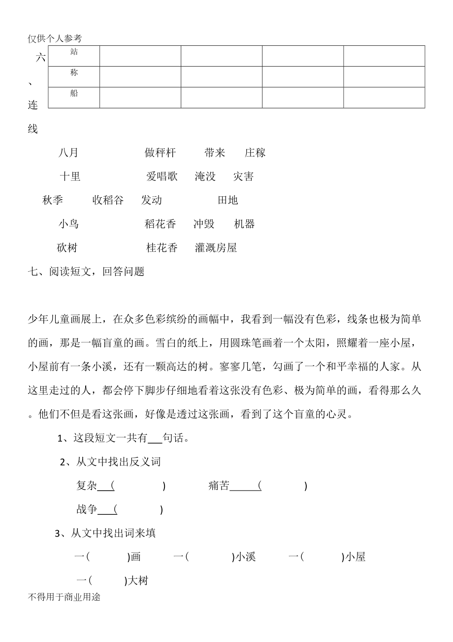 曹冲称象-练习题(DOC 4页).docx_第2页