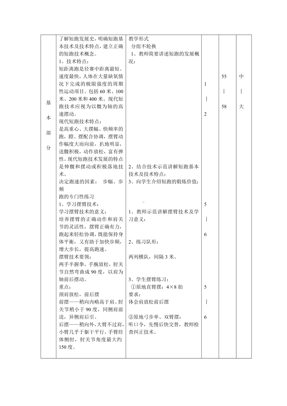 短跑教学教案.doc_第2页