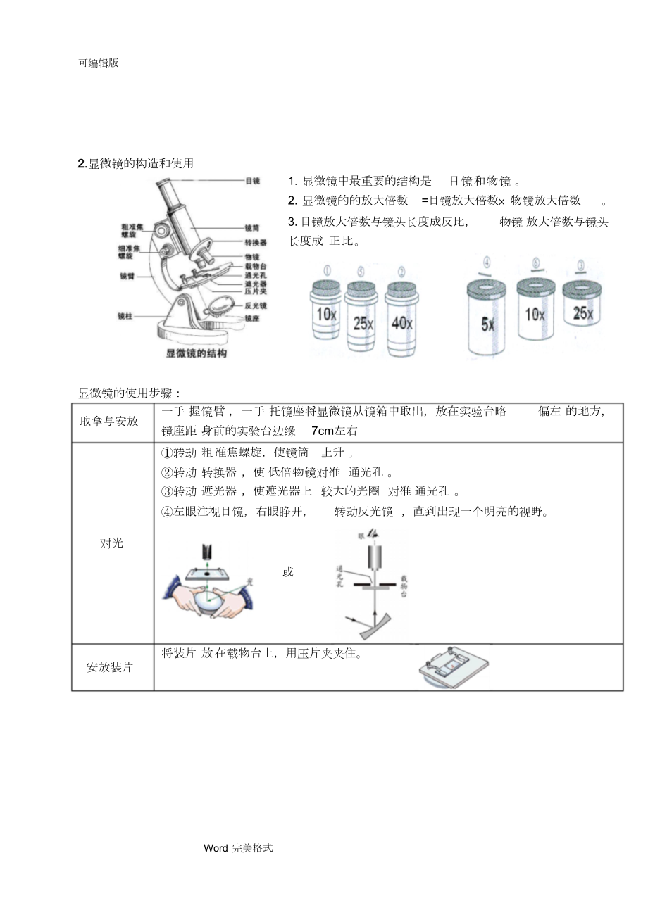 济南版初中生物知识点(大全)(DOC 22页).docx_第2页