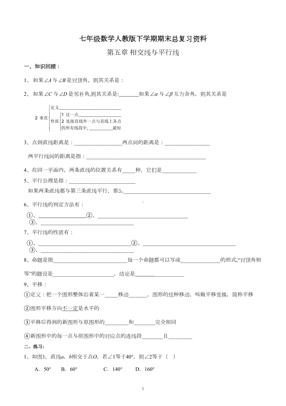 新人教版七年级数学下册各章知识点练习(DOC 17页).doc_第1页