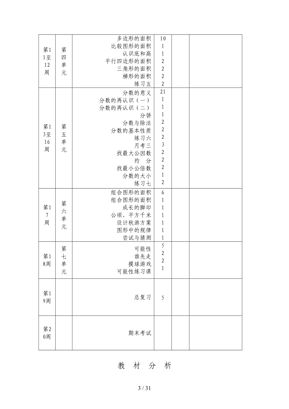 最新北师大版小学五年级上册数学教案全册(DOC 31页).doc_第3页