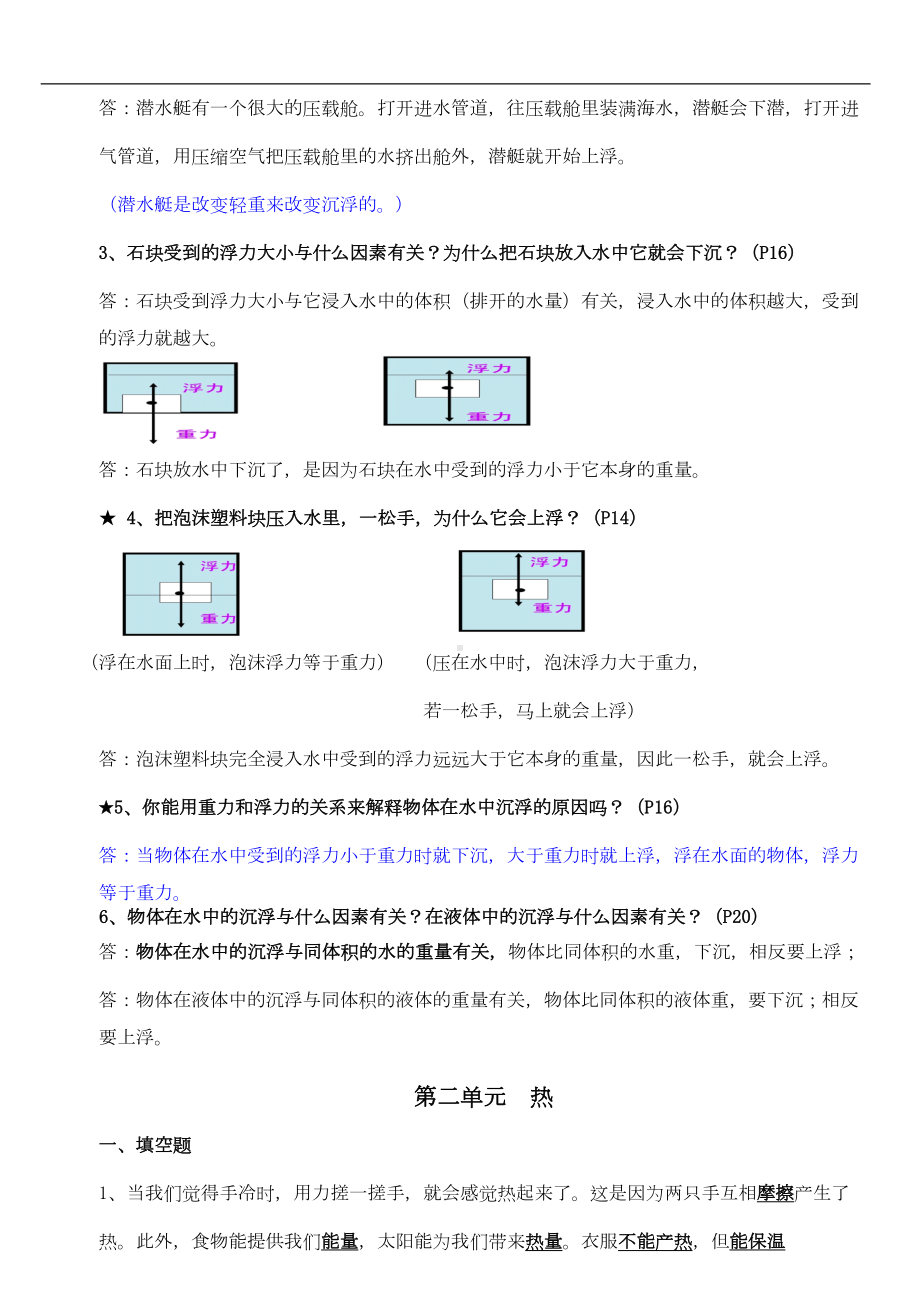 教科版五年级下册科学全册复习资料汇总(DOC 5页).doc_第2页