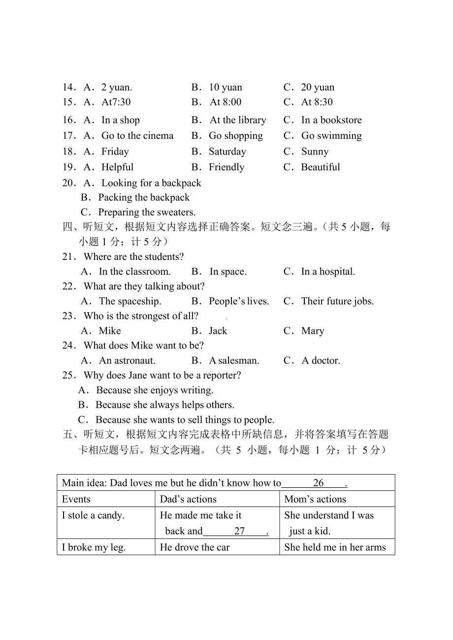 成都中考英语试题及答案(DOC 24页).docx_第2页