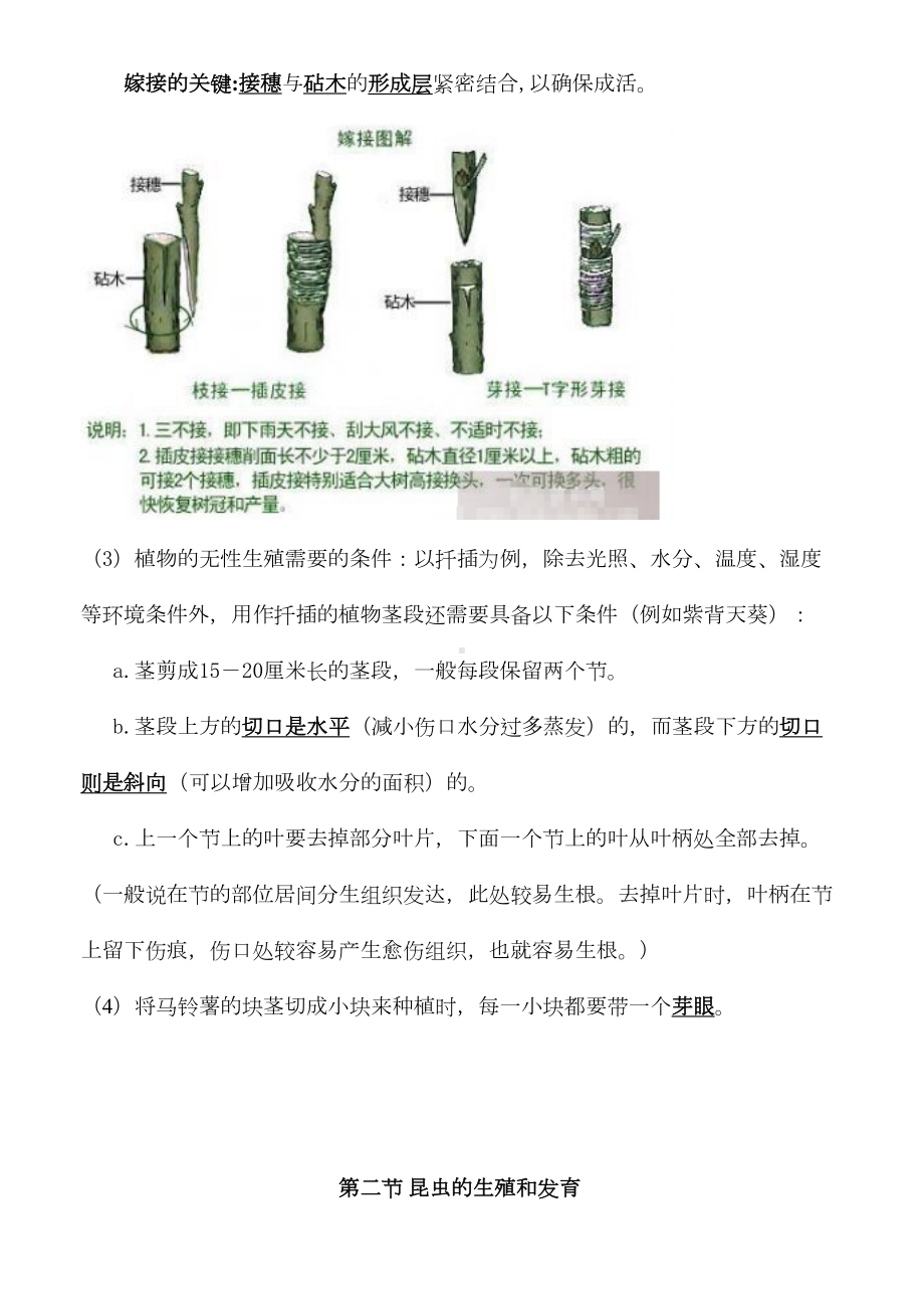 最新人教版八年级生物下册知识点归纳汇总1(DOC 17页).doc_第2页