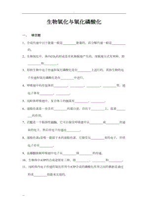 生物氧化习题与答案(DOC 22页).doc