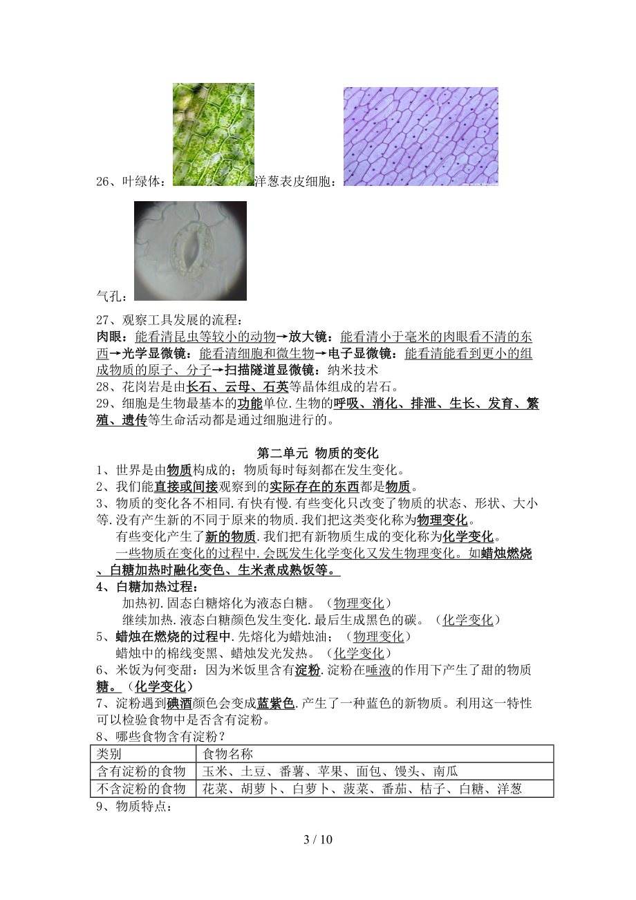 教科版小学科学六年级下册复习资料(DOC 10页).doc_第3页