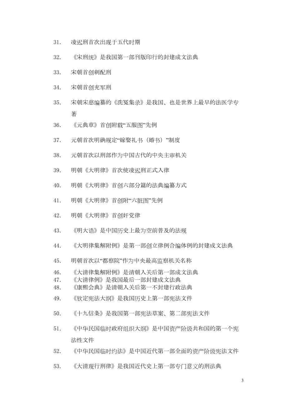 法律硕士法制史分类归纳核心笔记(DOC)(DOC 12页).doc_第3页