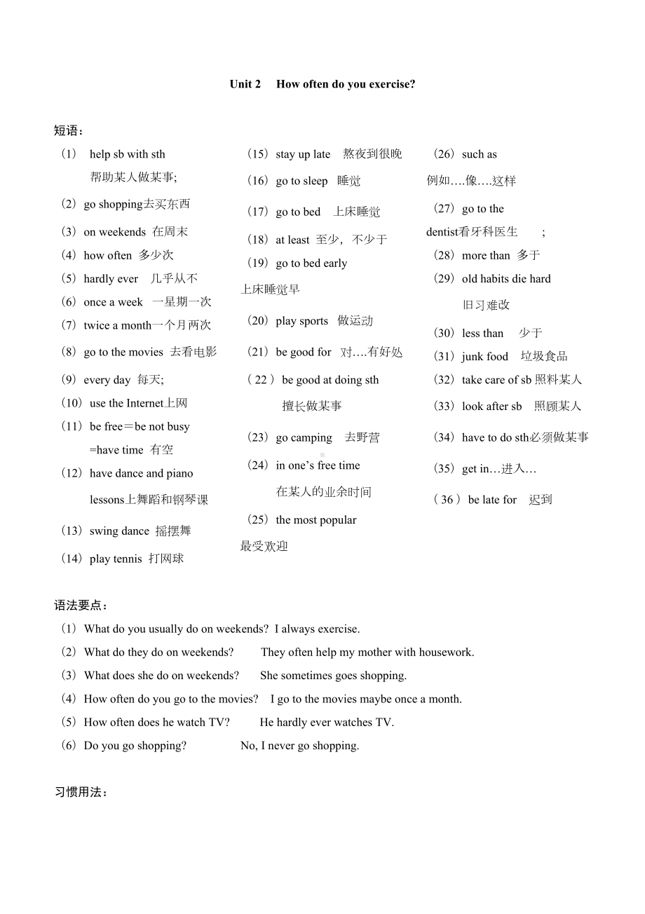 新人教版八年级英语上册同步复习资料整理(DOC 16页).doc_第3页