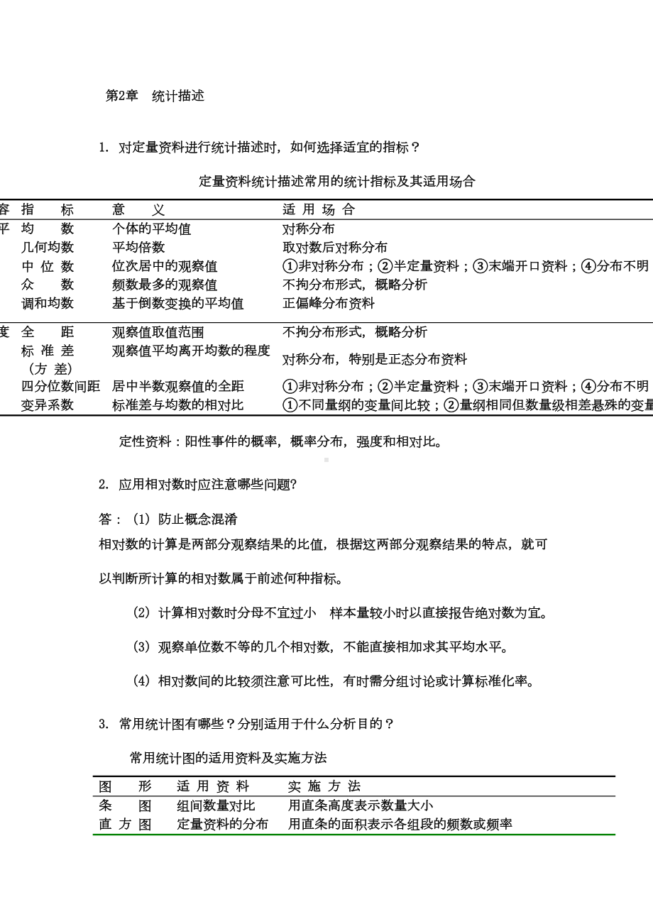 硕士医学统计学知识点总结汇总(DOC 19页).doc_第1页